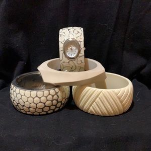 Ivory Colored Bracelet Collection #3